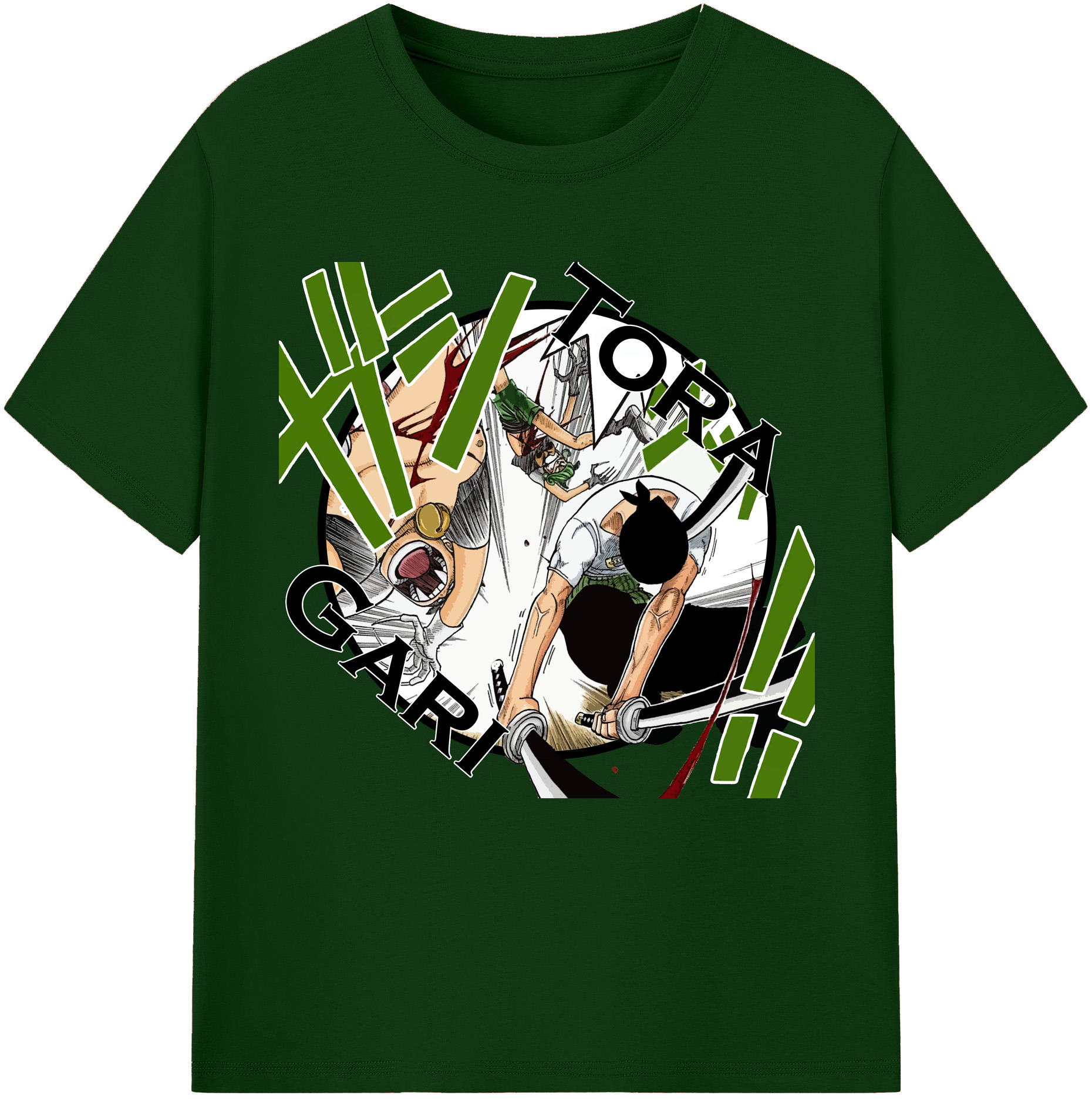 （画像用） ワンピース ロロノア・ゾロ ONE PIECE Roronoa Zoro 綿100％半袖Tシャツ（フロントプリント）